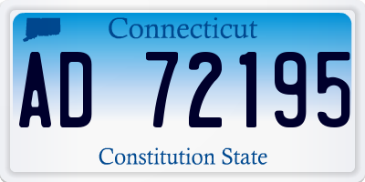 CT license plate AD72195