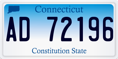 CT license plate AD72196