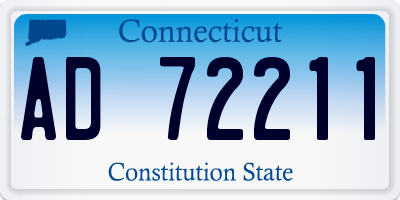 CT license plate AD72211
