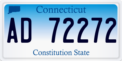 CT license plate AD72272