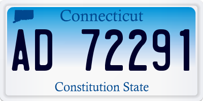 CT license plate AD72291
