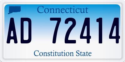 CT license plate AD72414