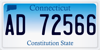 CT license plate AD72566