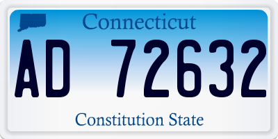 CT license plate AD72632