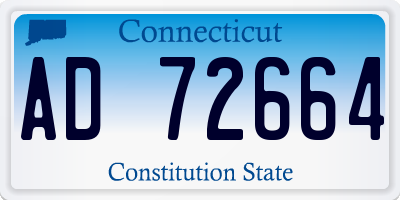 CT license plate AD72664