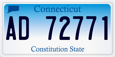 CT license plate AD72771