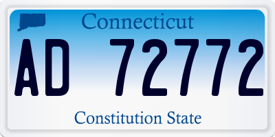 CT license plate AD72772