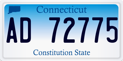 CT license plate AD72775