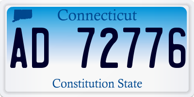 CT license plate AD72776