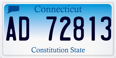 CT license plate AD72813