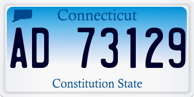 CT license plate AD73129