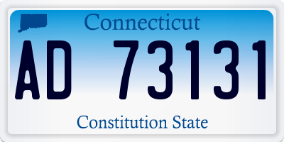 CT license plate AD73131