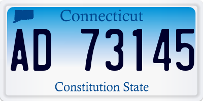CT license plate AD73145