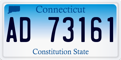 CT license plate AD73161