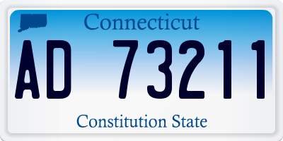CT license plate AD73211