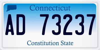 CT license plate AD73237