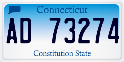 CT license plate AD73274