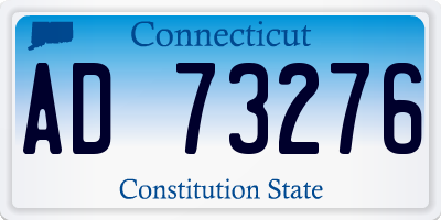 CT license plate AD73276