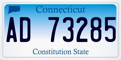 CT license plate AD73285