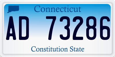 CT license plate AD73286