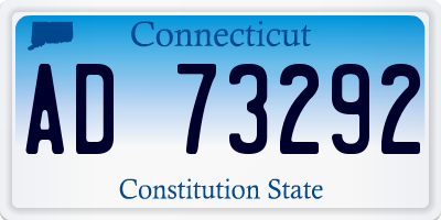 CT license plate AD73292