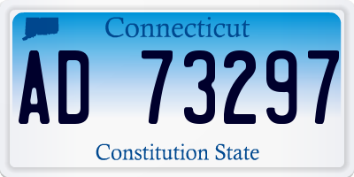 CT license plate AD73297
