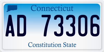 CT license plate AD73306