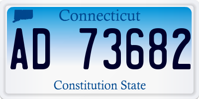 CT license plate AD73682