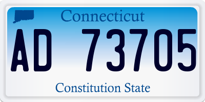 CT license plate AD73705