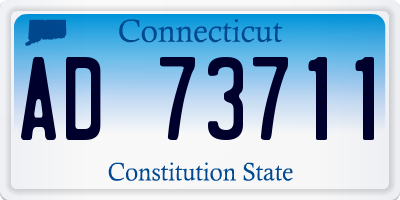 CT license plate AD73711