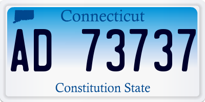 CT license plate AD73737