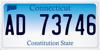 CT license plate AD73746