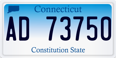 CT license plate AD73750