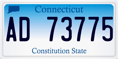 CT license plate AD73775