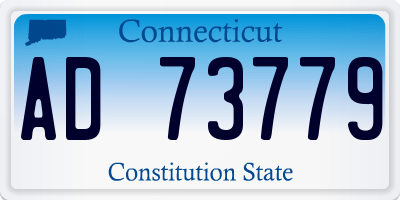 CT license plate AD73779