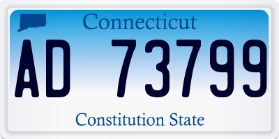 CT license plate AD73799