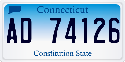 CT license plate AD74126