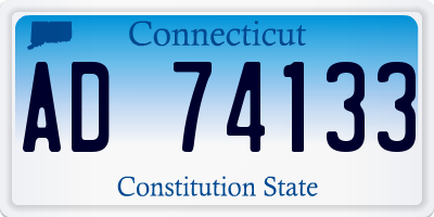CT license plate AD74133