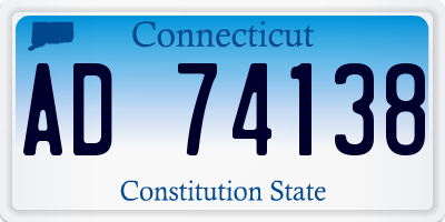 CT license plate AD74138