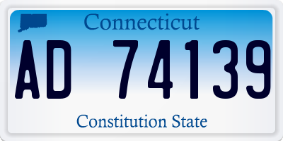 CT license plate AD74139