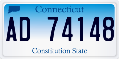 CT license plate AD74148