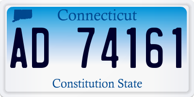 CT license plate AD74161