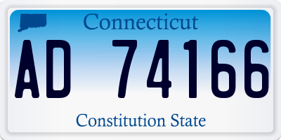 CT license plate AD74166
