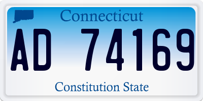 CT license plate AD74169