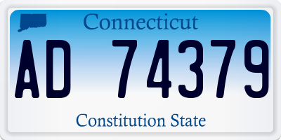 CT license plate AD74379