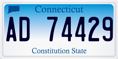 CT license plate AD74429