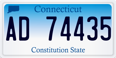 CT license plate AD74435