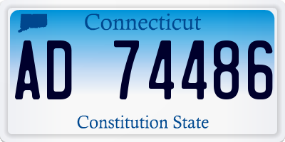 CT license plate AD74486