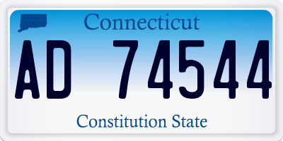 CT license plate AD74544