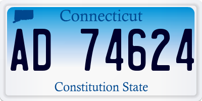 CT license plate AD74624